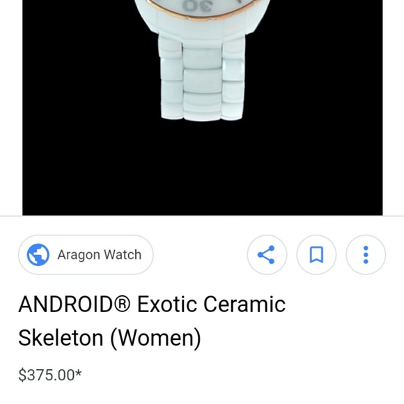 Rare android watch with ceramic band - Picture 2 of 2